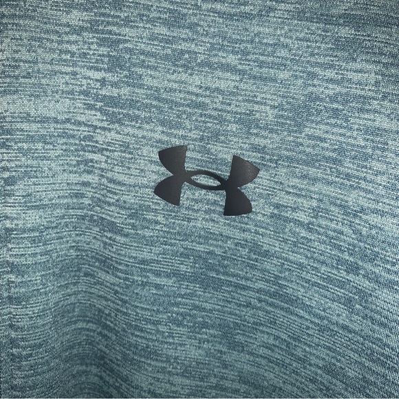 Under Armour COLDGEAR 1/4 Zip FLEECE Lined Sweater Jacket Men Med Long Sleeve - Picture 2 of 14